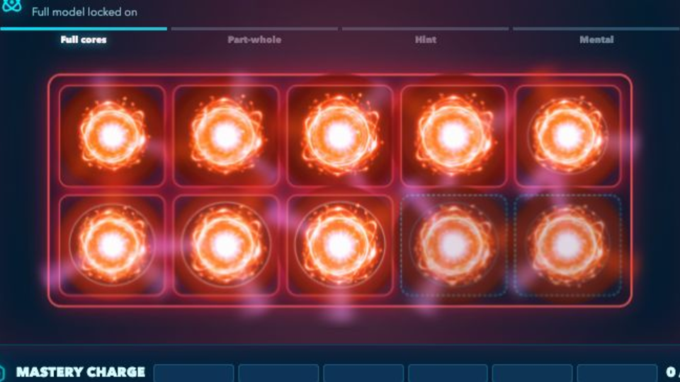 Close-up screenshot of Bond Reactor in Critical mode showing glowing red plasma cores inside the containment chamber.